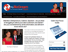 Tablet Screenshot of mybizdreamteam.com